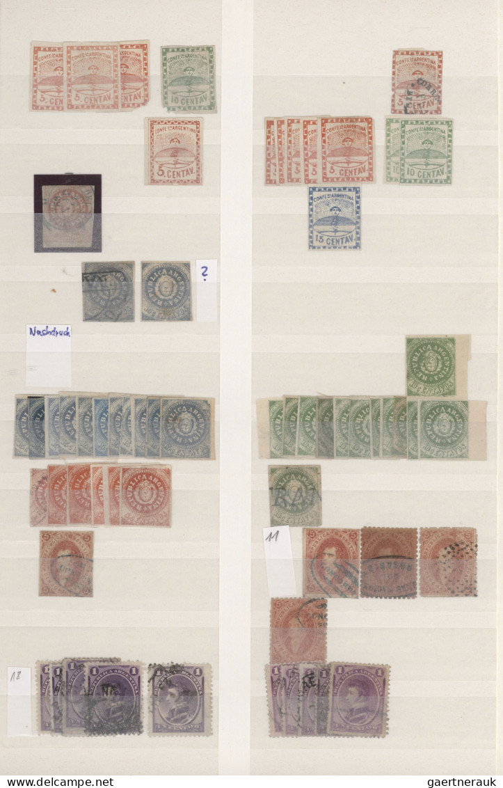 Argentina: 1865/2015 (approx.), Collection In Thick Stockbook Starting From The - Other & Unclassified