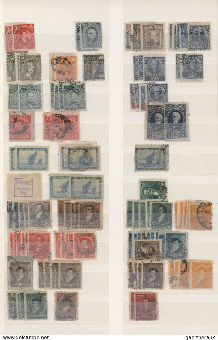 Argentina: 1865/2015 (approx.), Collection In Thick Stockbook Starting From The - Other & Unclassified