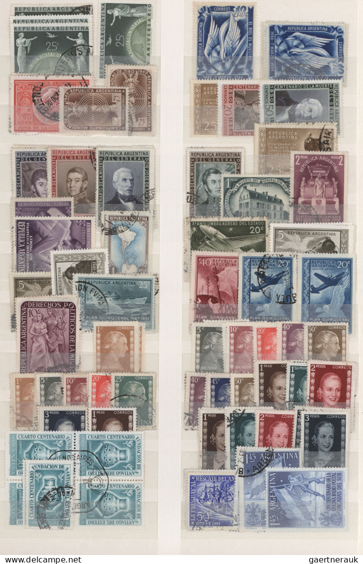 Argentina: 1865/2015 (approx.), Collection In Thick Stockbook Starting From The - Other & Unclassified