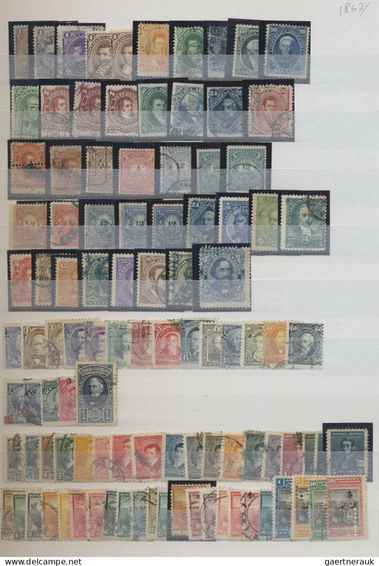 Argentina: 1867/2000 Hundreds And Hundreds Of Mint And Used Stamps Plus About 80 - Other & Unclassified