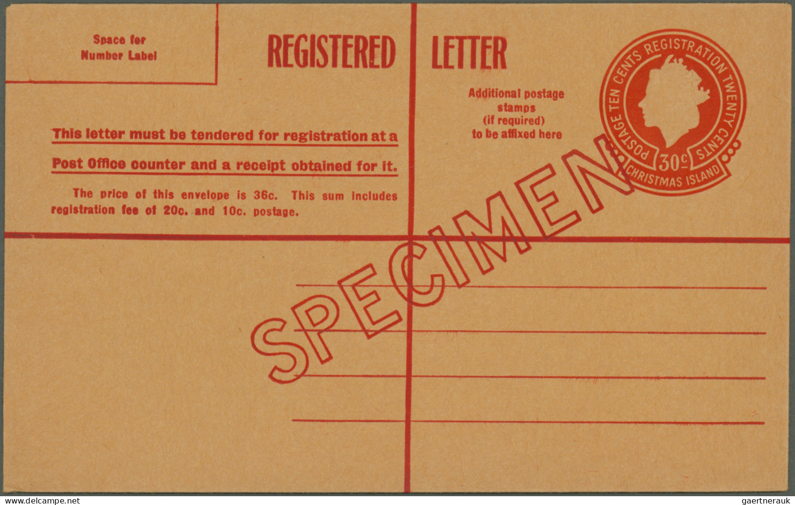 Australia - postal stationery: 1920/1928, registration envelopes KGV: sideways 5