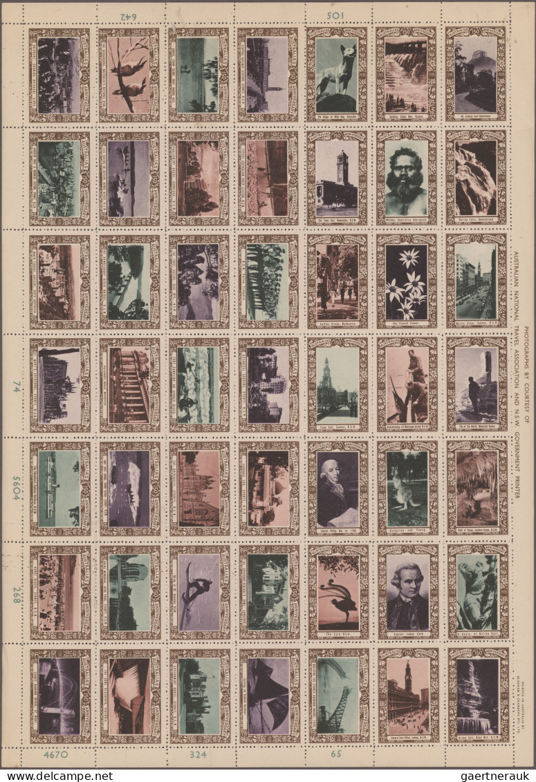 Australia - Specialities: 1938, AUSTRALIA'S 150th ANNIVERSARY, Se-tenant Sheet O - Autres & Non Classés