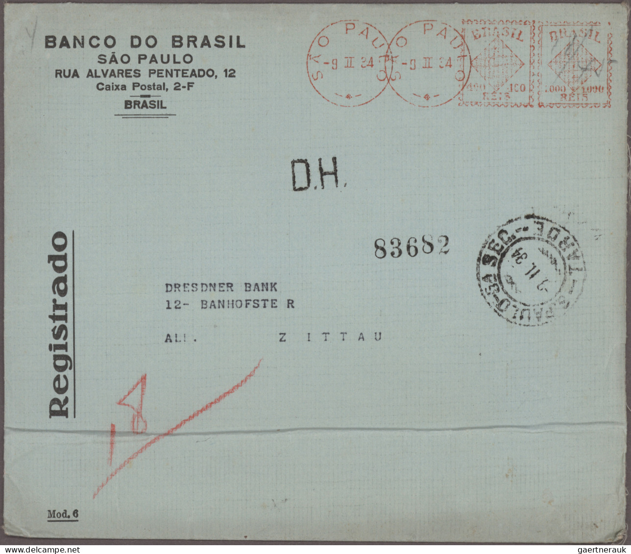 Brazil: 1928/1977, METER MARKS, Assortment Of Apprx. 93 Commercial Covers Mainly - Covers & Documents