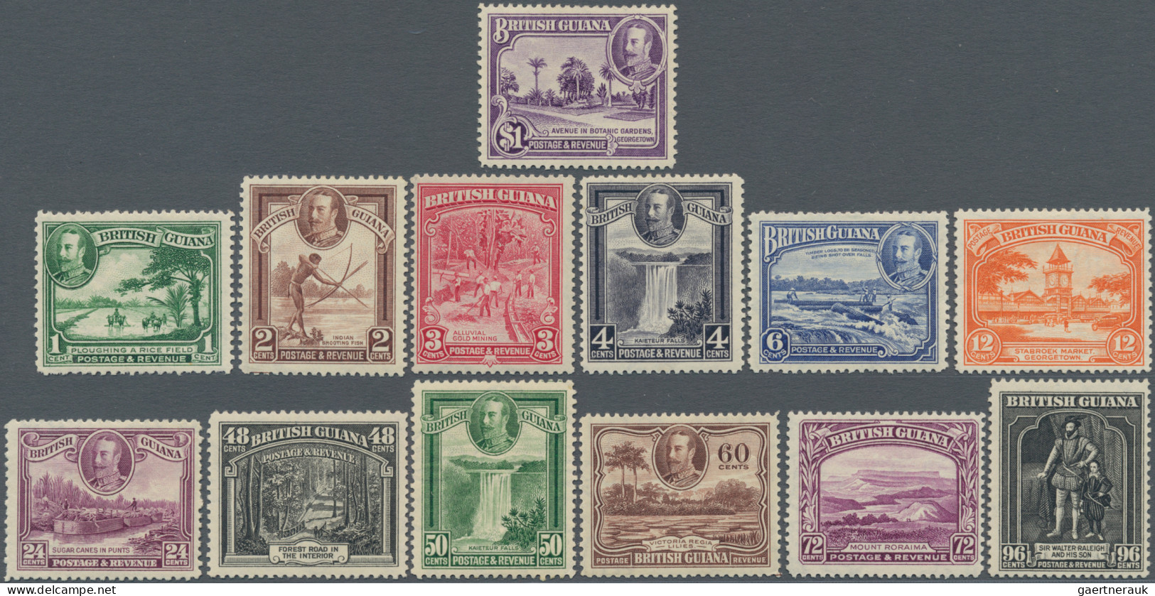 British Guyana: 1931/1963, Six Sets, Including Two KGV Centenary Of Country Unio - Brits-Guiana (...-1966)