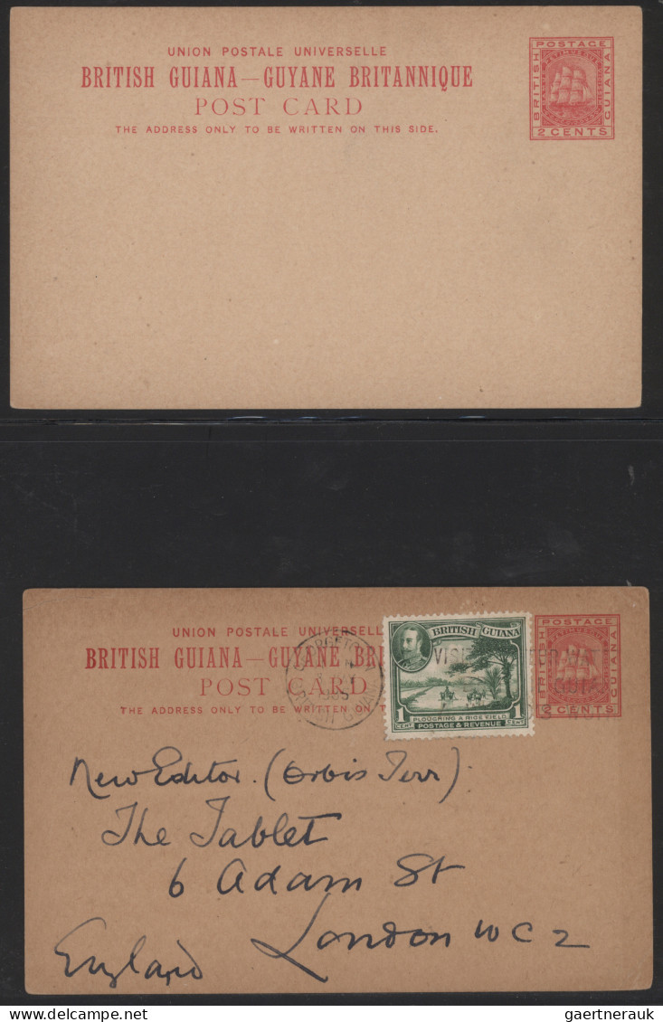 British Guiana - Postal Stationery: 1879/1923 Collection Of 53 Postal Stationery - Brits-Guiana (...-1966)