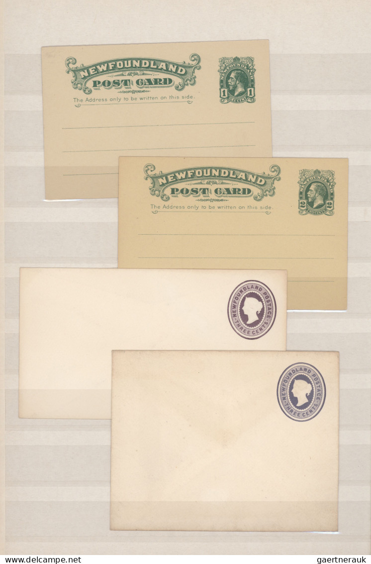 Newfoundland - Postal Stationery: 1873/1930, Collection Of 30 Mainly Unused Stat - Entiers Postaux