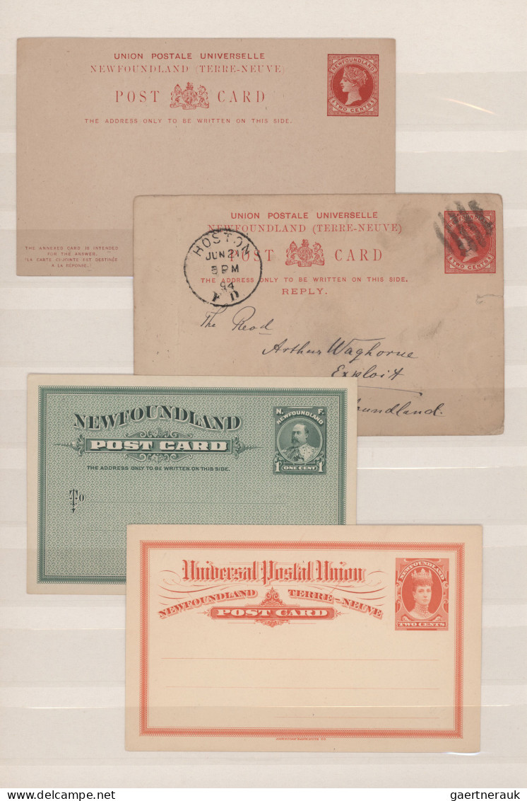 Newfoundland - postal stationery: 1873/1930, collection of 30 mainly unused stat