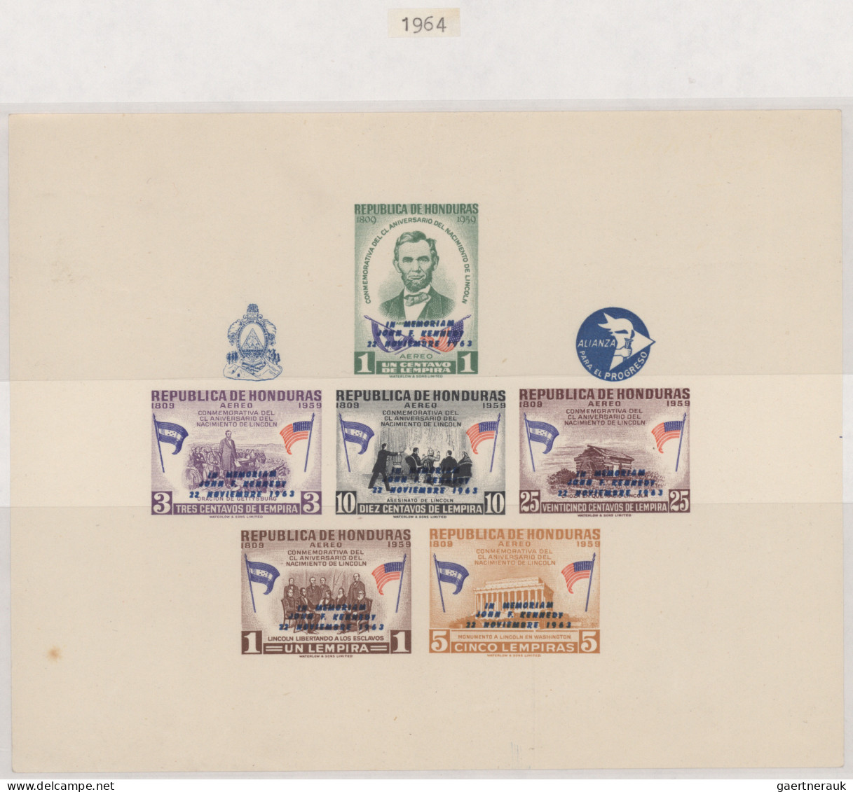 Honduras: 1940/1989, Almost Exclusively MNH Collection Of 45 Different Souvenir - Honduras
