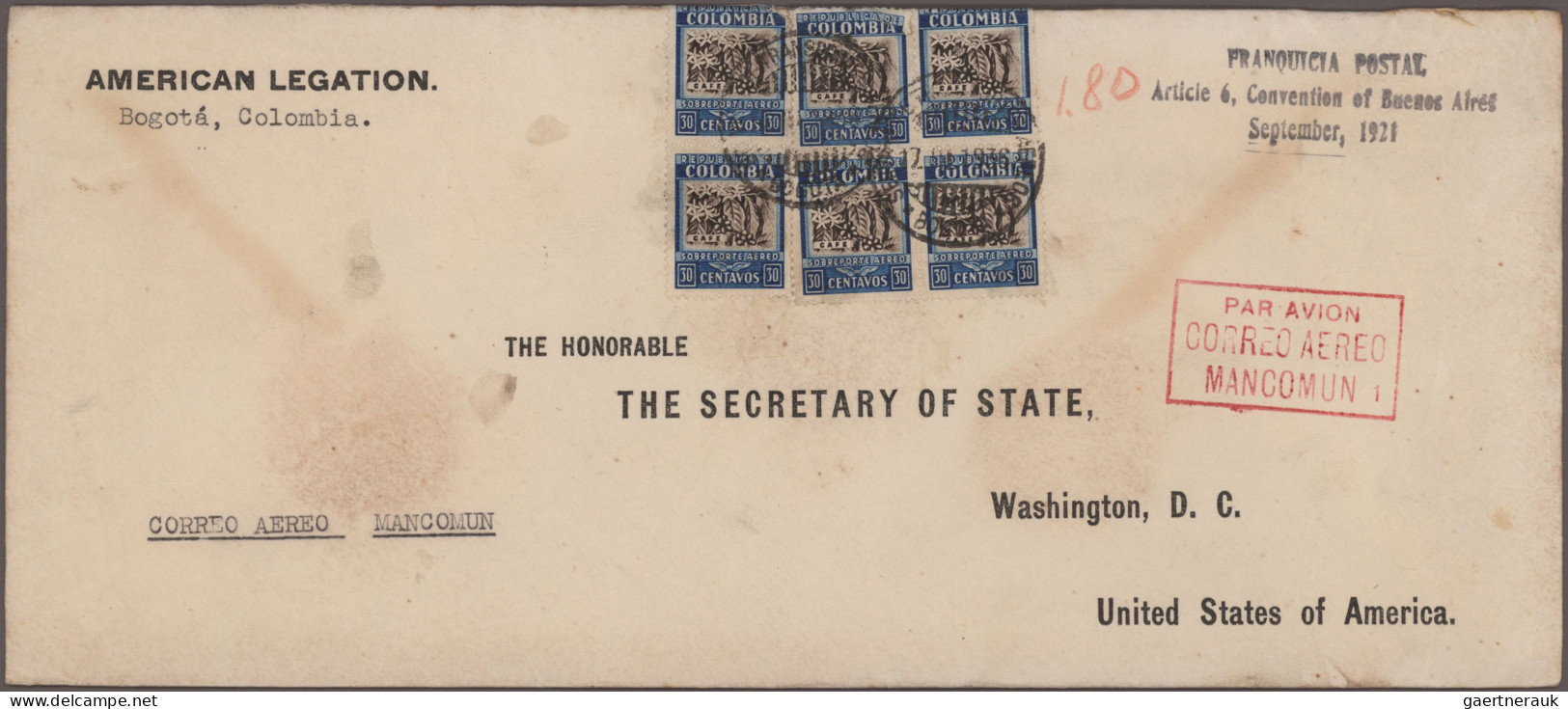 Columbia: 1894/1966 (appr.) Over 100 Covers, Including Some Covers Sent By The A - Colombie