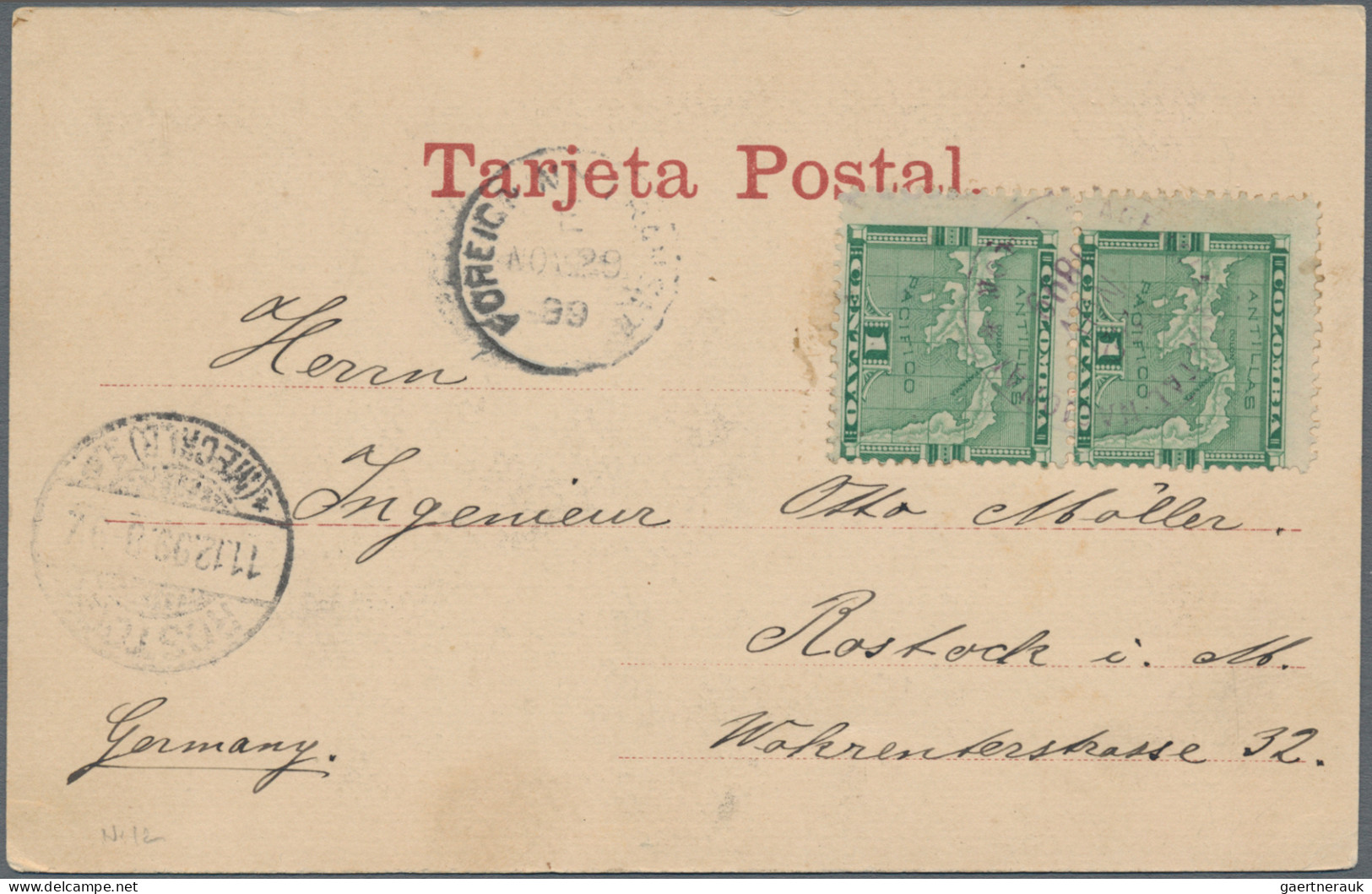 Panama: 1899/1924, lot covers inc. Hamburg-America Line pictorial from s/s "Oden