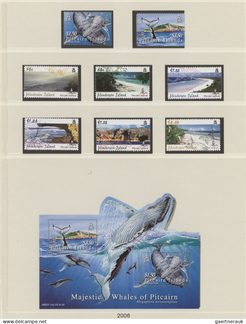 Pitcairn: 1910/2012, MNH Collection Pitcairn Island 2003/2012 In A Lindner Text- - Pitcairn