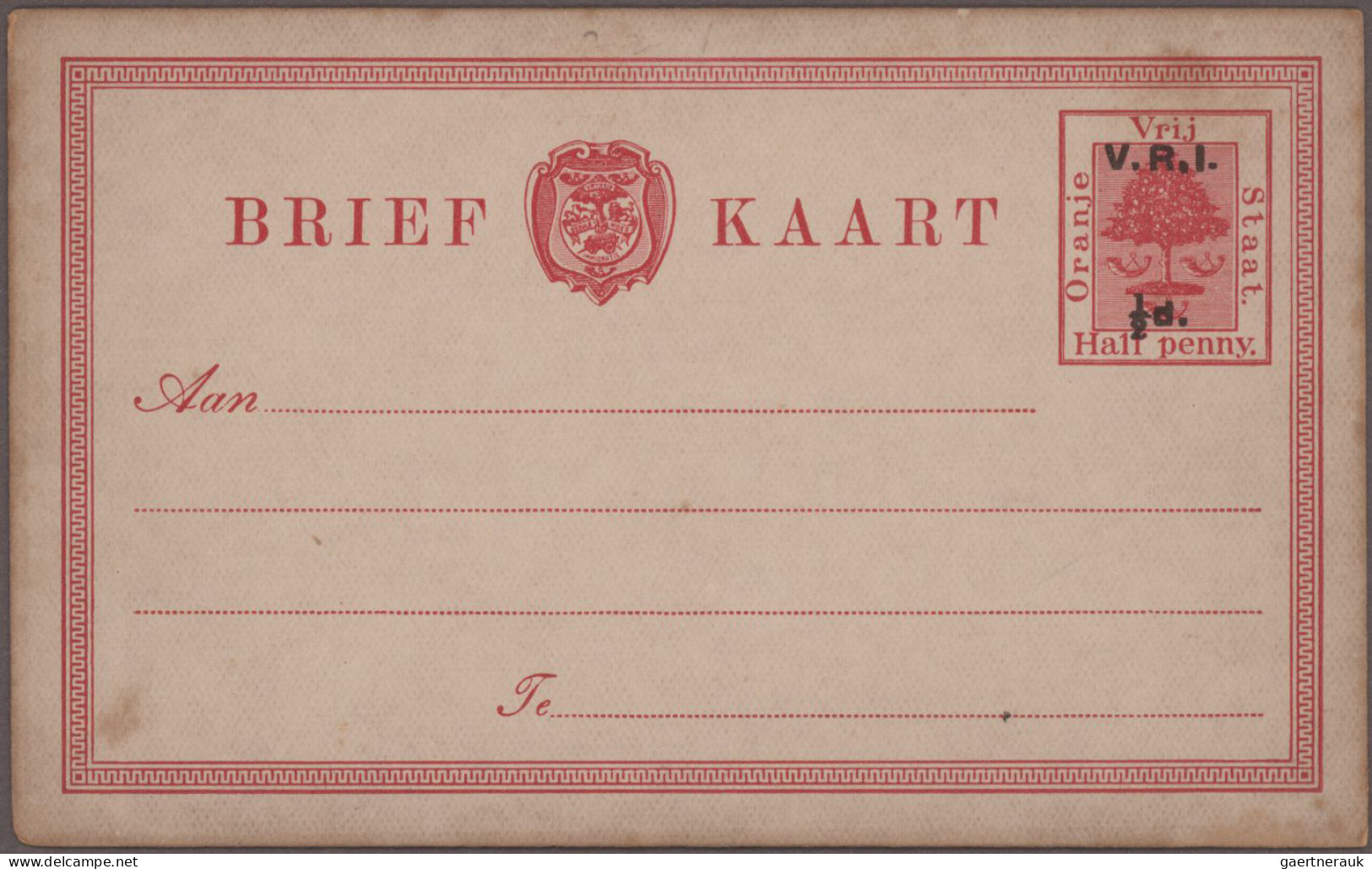 Oranje Free State - Postal Stationery: 1884/1898, Comprehensive Balance Of More - Sonstige & Ohne Zuordnung