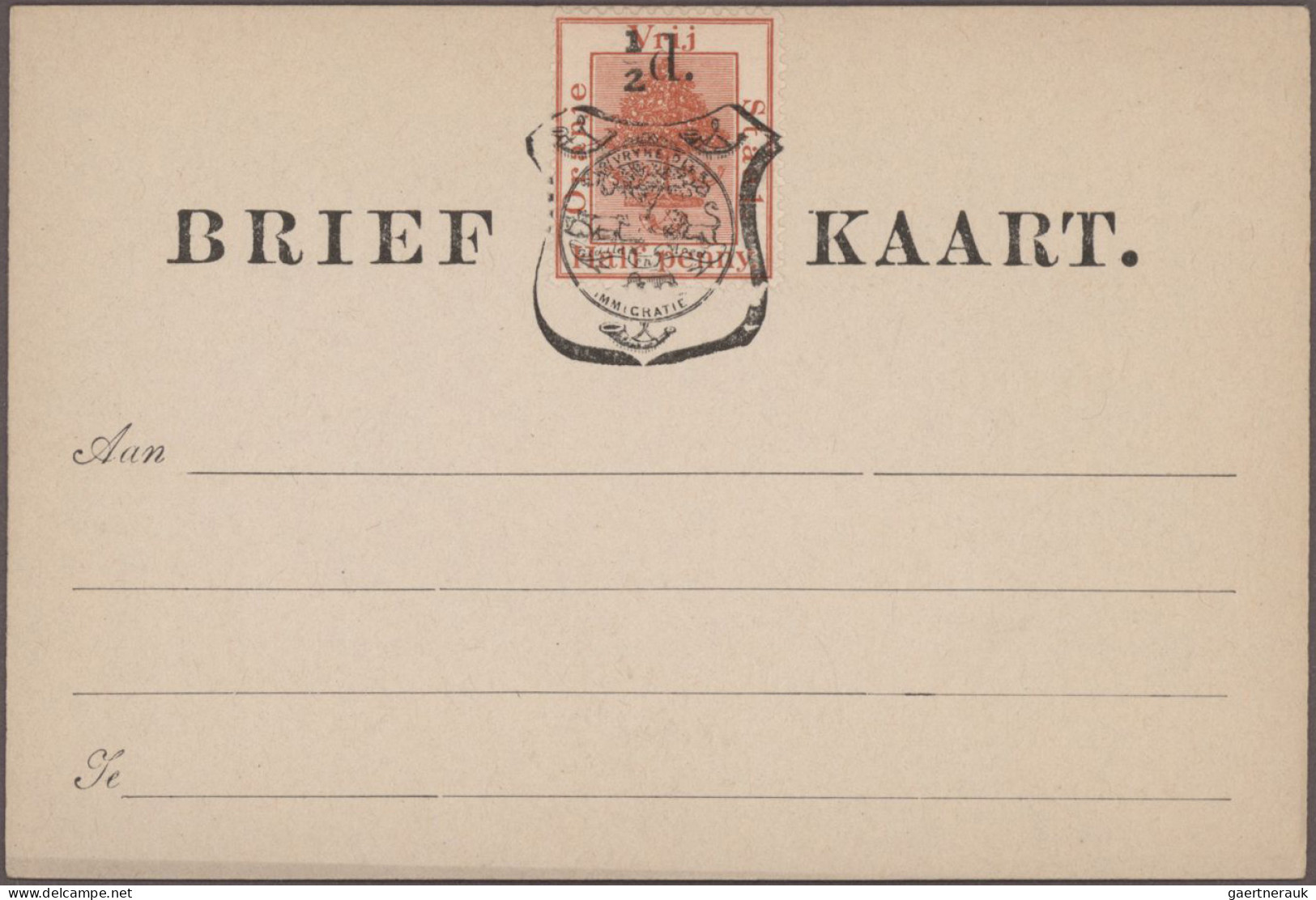 Oranje Free State - Postal Stationery: 1884/1898, Comprehensive Balance Of More - Sonstige & Ohne Zuordnung