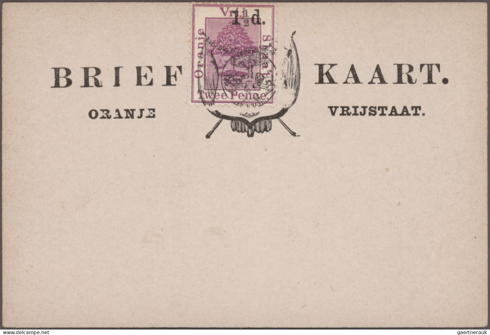 Oranje Free State - Postal Stationery: 1884/1898, Comprehensive Balance Of More - Sonstige & Ohne Zuordnung