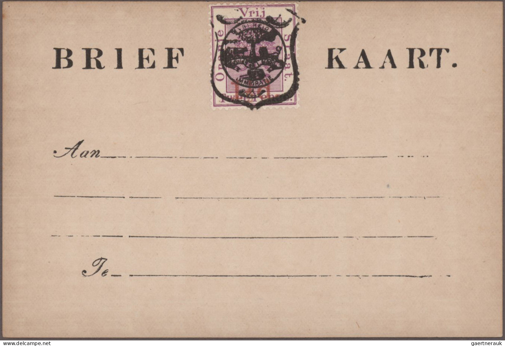 Oranje Free State - Postal Stationery: 1884/1898, Comprehensive Balance Of More - Sonstige & Ohne Zuordnung