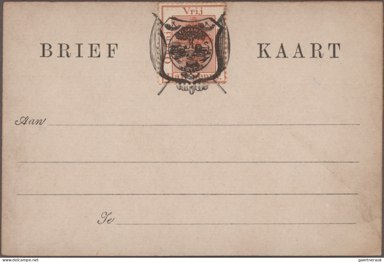 Oranje free state - postal stationery: 1884/1898, comprehensive balance of more
