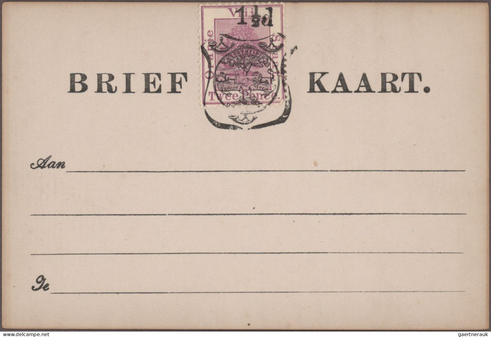 Oranje free state - postal stationery: 1884/1898, comprehensive balance of more