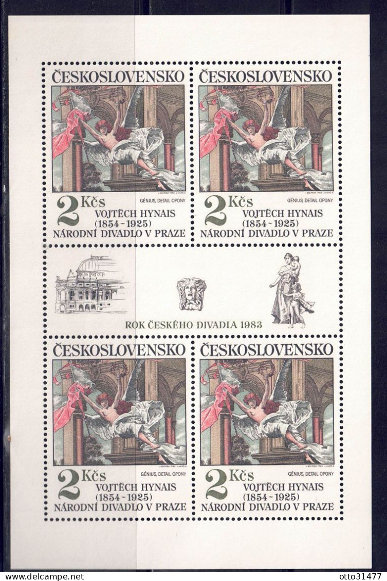 CSSR 1983 - Kunstwerke, Nr. 2338 Im Kleinbogen, Postfrisch ** / MNH - Blocks & Kleinbögen