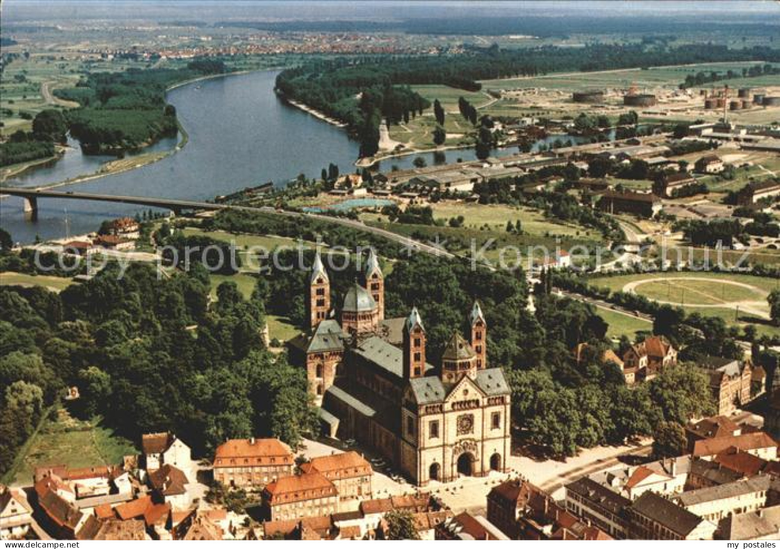 72215347 Speyer Rhein Dom Fliegeraufnahme Speyer Rhein - Speyer