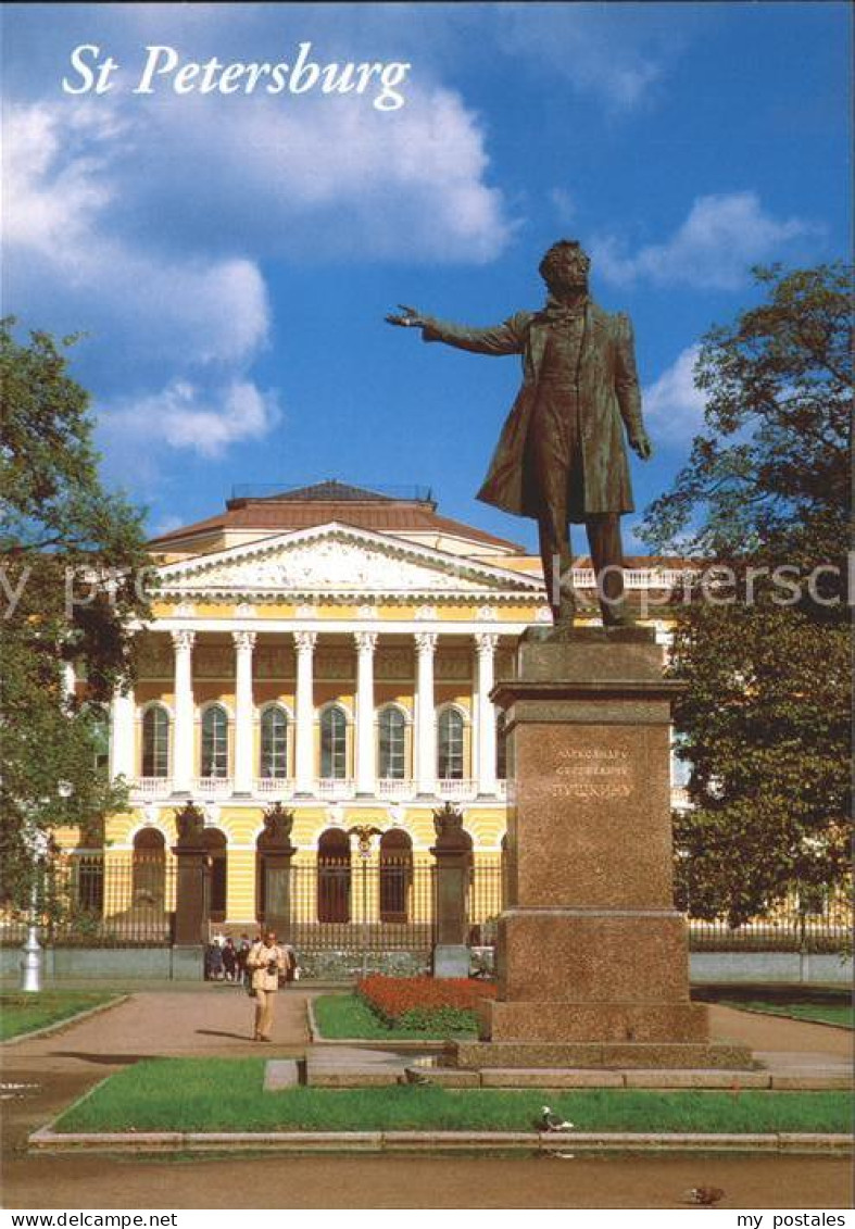 72213902 St Petersburg Leningrad The Russian Museum Monument Pushkin  - Russie