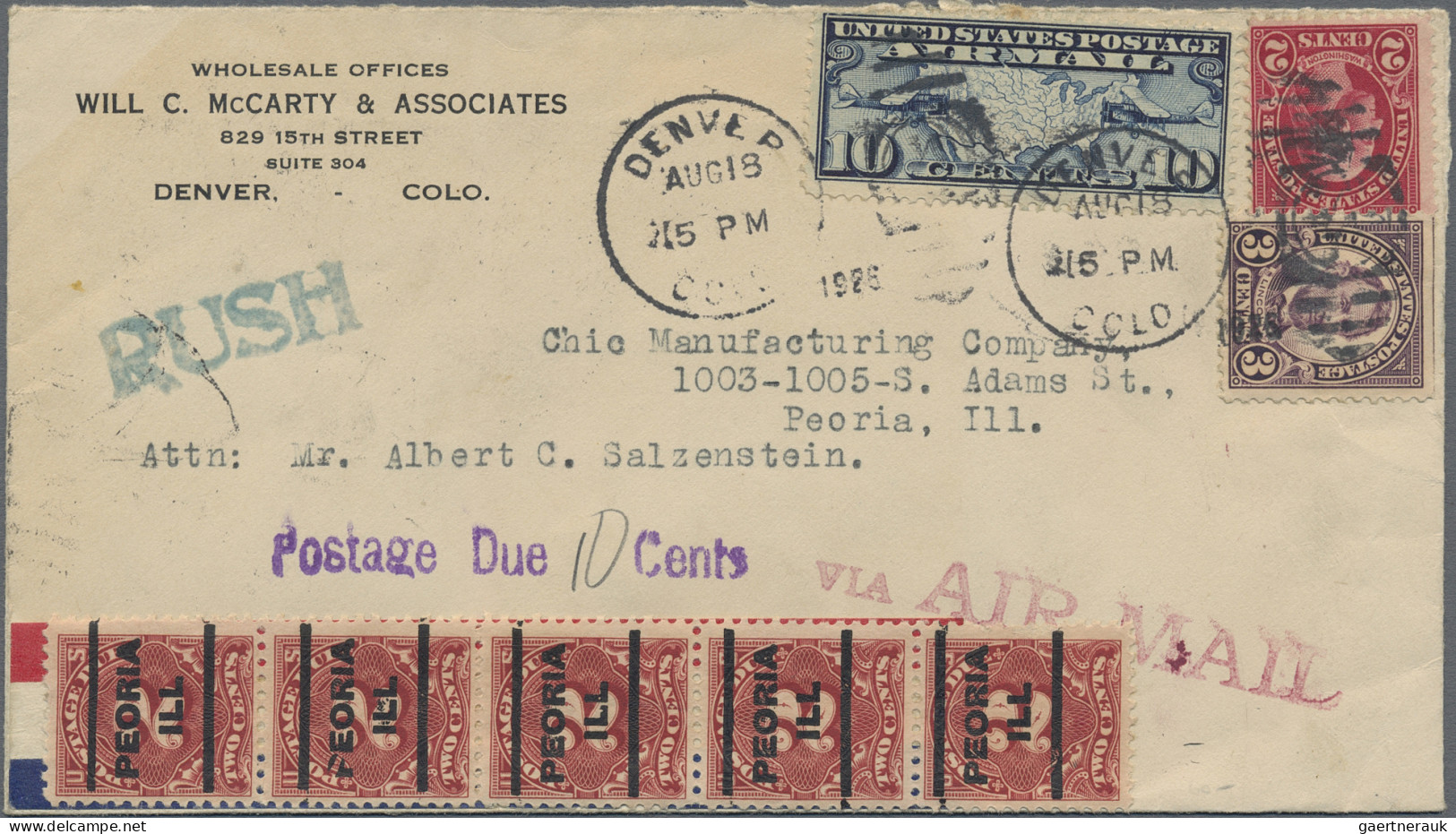 United States: 1912/1971, Lot Of 26 Covers Showing Special Features, Thereof 24 - Briefe U. Dokumente