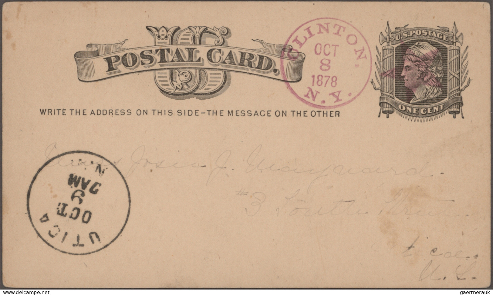 United States - Postal Stationary: 1875/1892, assortment of 42 used stationery c