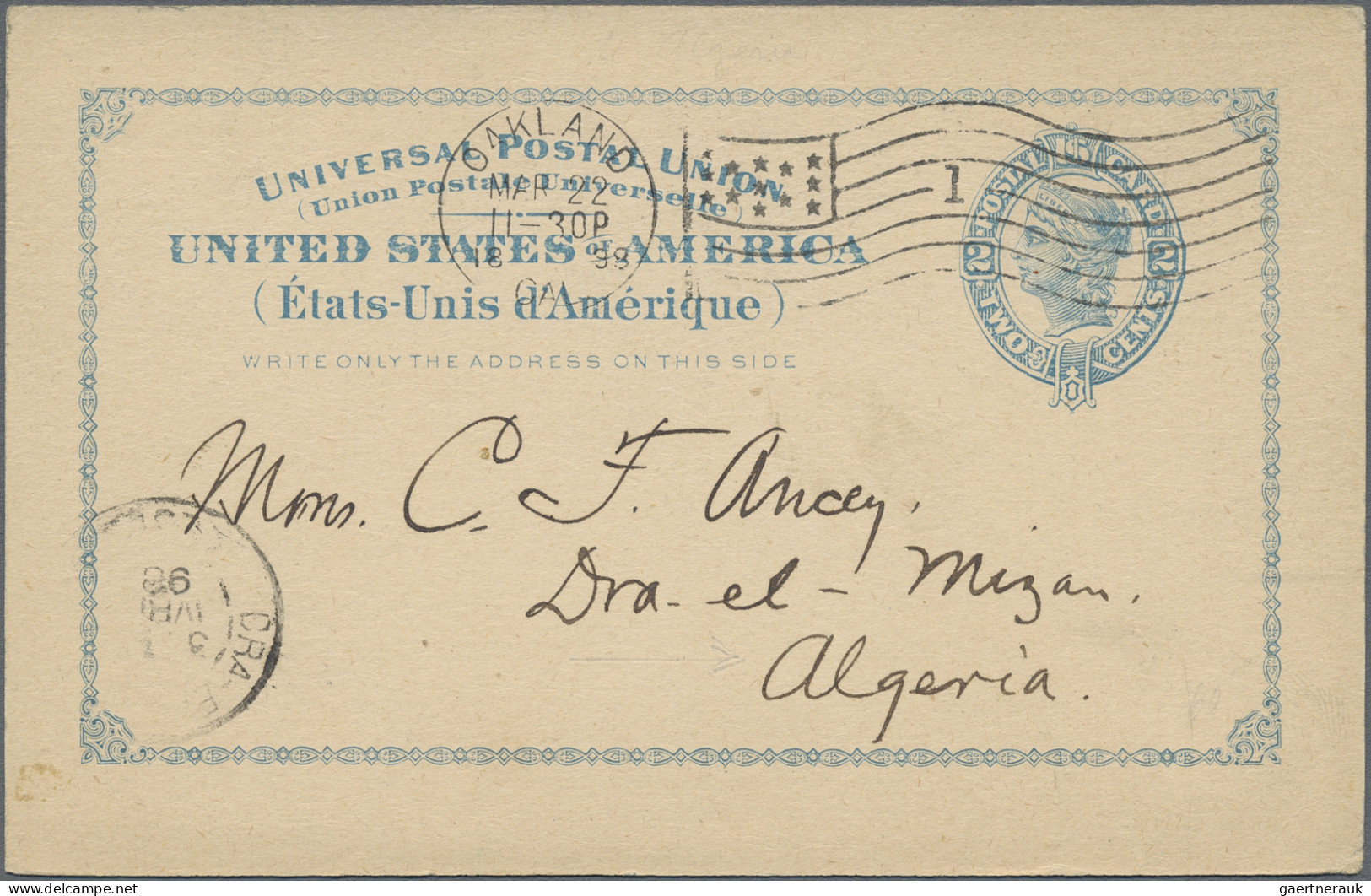 United States - Postal Stationary: 1895/1908, Foreign Destinations, Group Of Sev - Sonstige & Ohne Zuordnung