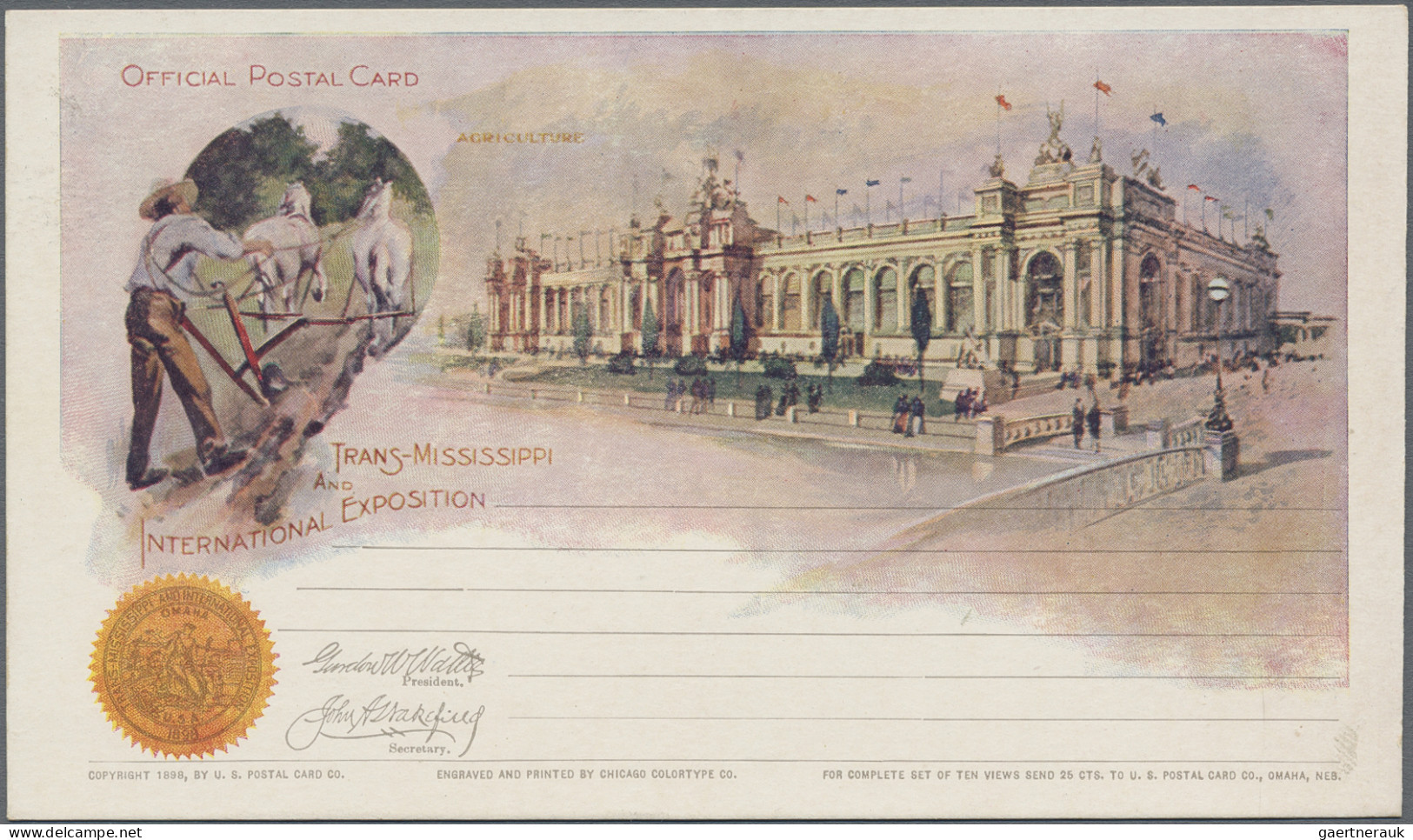 United States - Postal Stationary: 1898, Trans-Mississippi Exhibition, Complete - Otros & Sin Clasificación