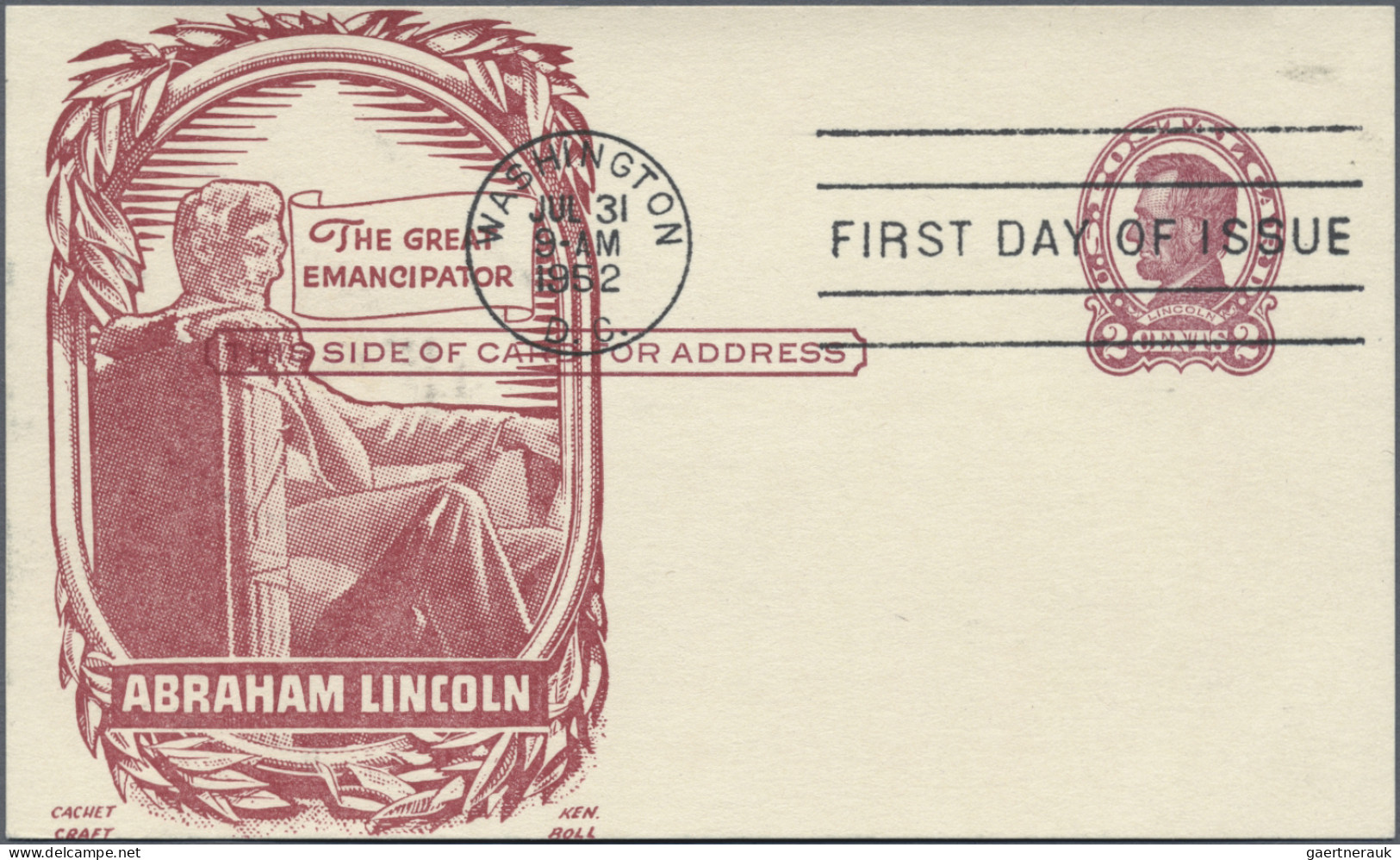 United States - Postal Stationary: 1951/1962, Postal Cards With IMPRINT (CACHET) - Autres & Non Classés