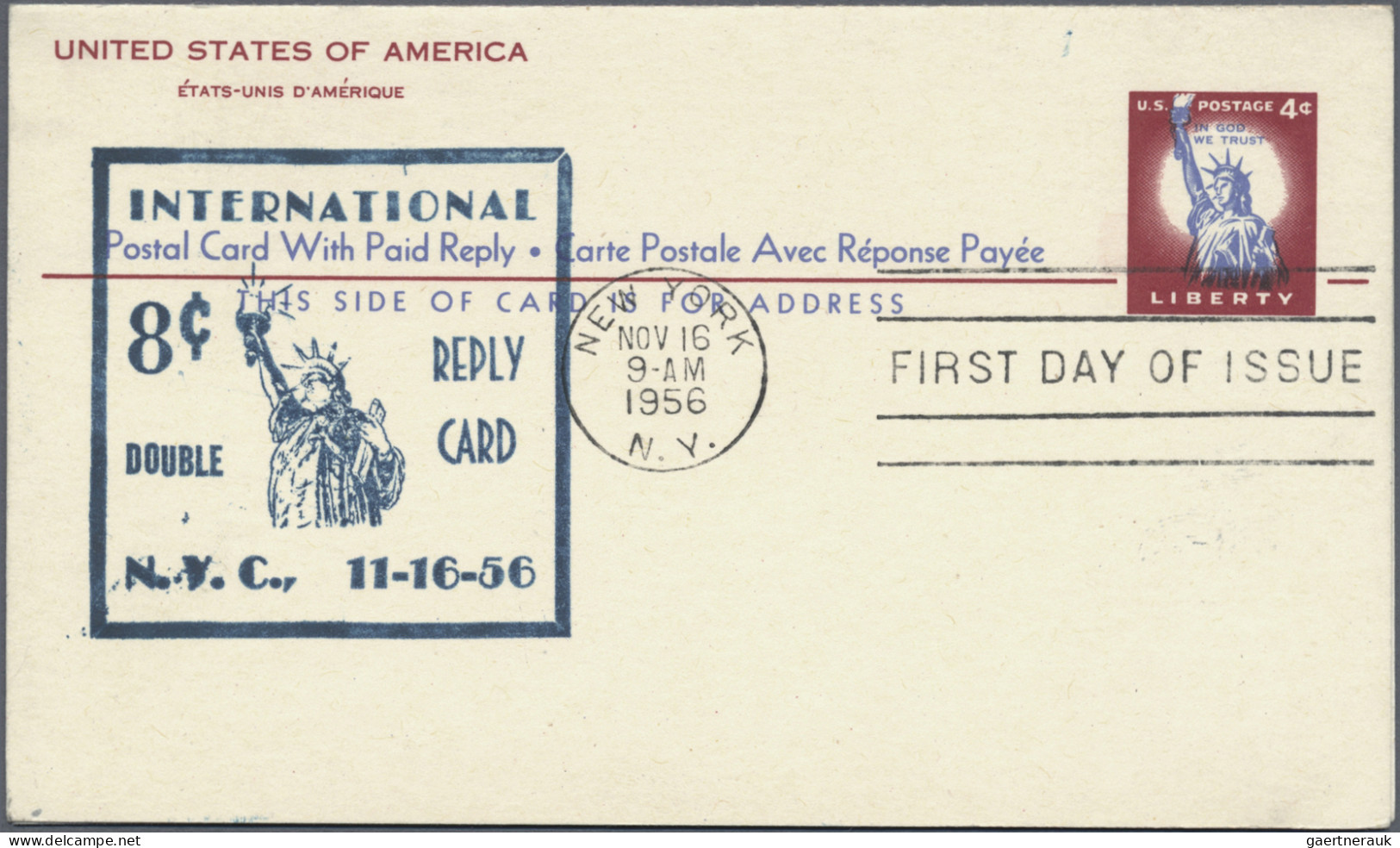 United States - Postal Stationary: 1951/1962, Postal Cards with IMPRINT (CACHET)