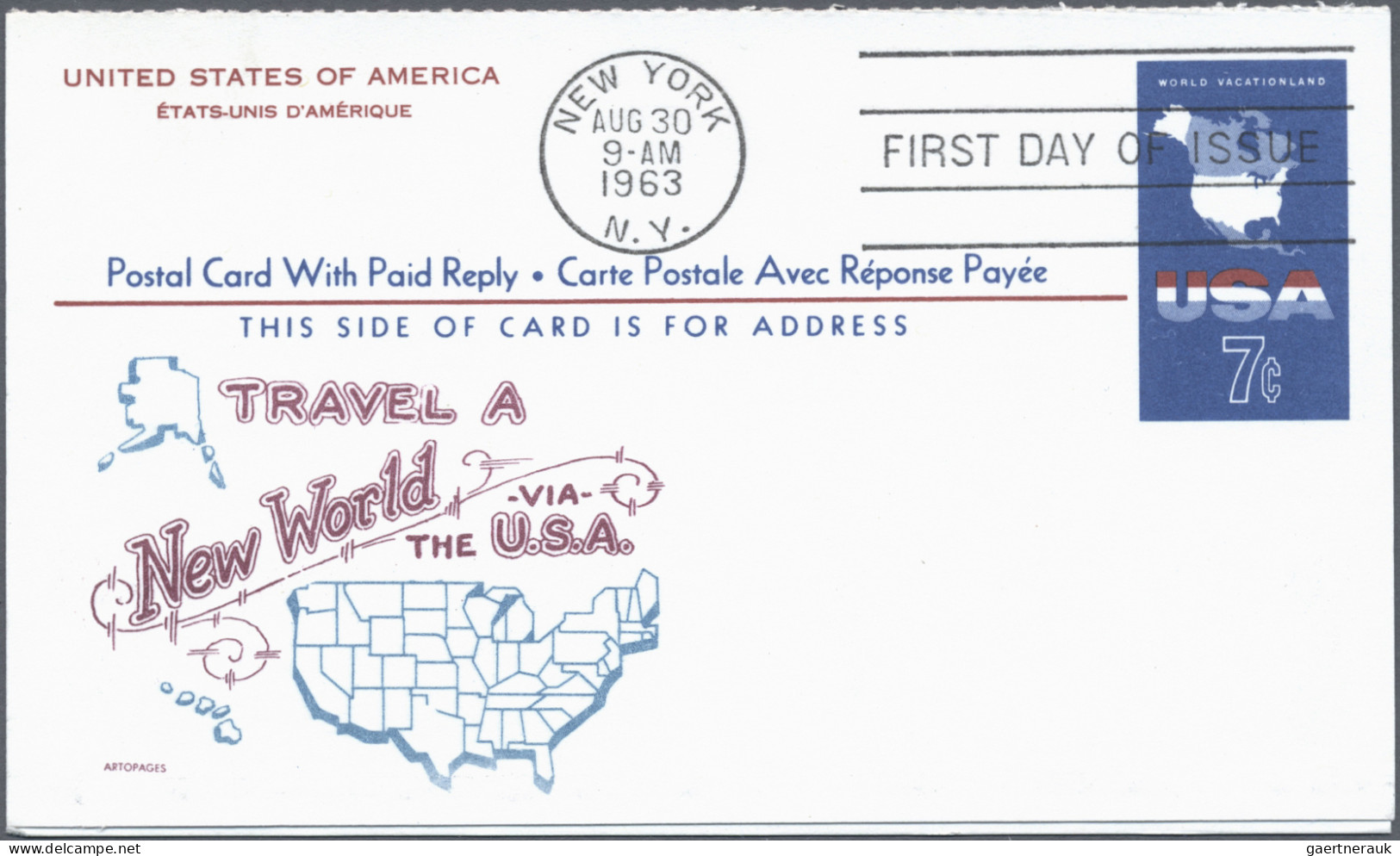 United States - Postal Stationary: 1963/1974, Postal Cards with IMPRINT (CACHET)