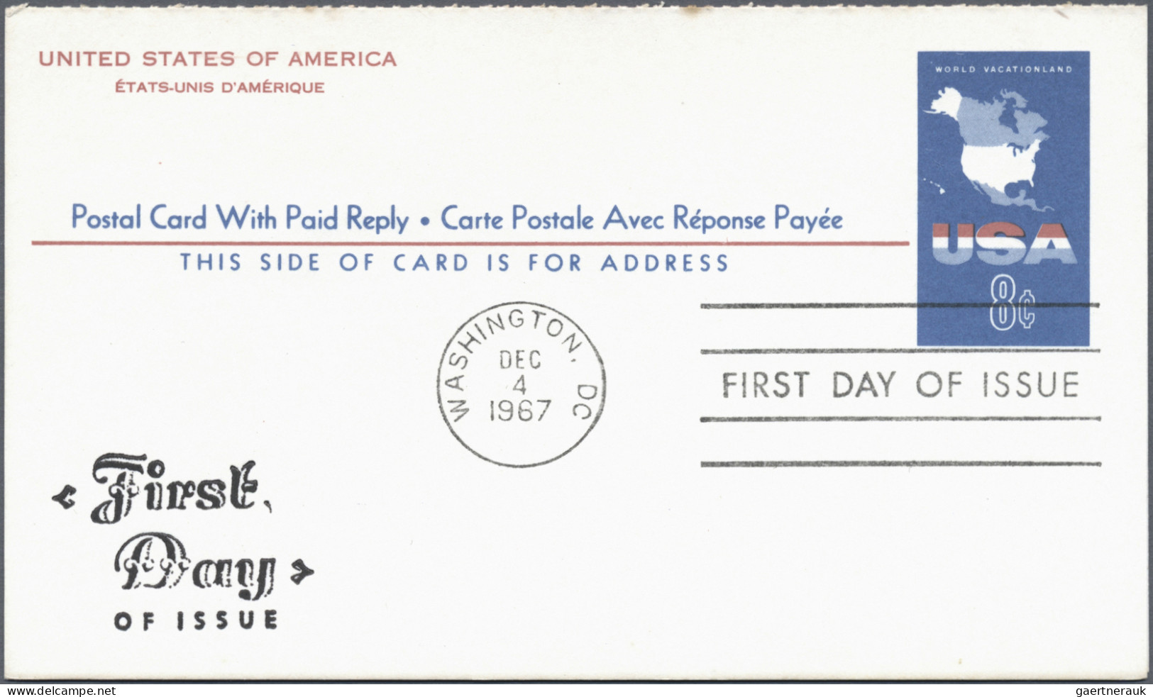 United States - Postal Stationary: 1963/1974, Postal Cards with IMPRINT (CACHET)