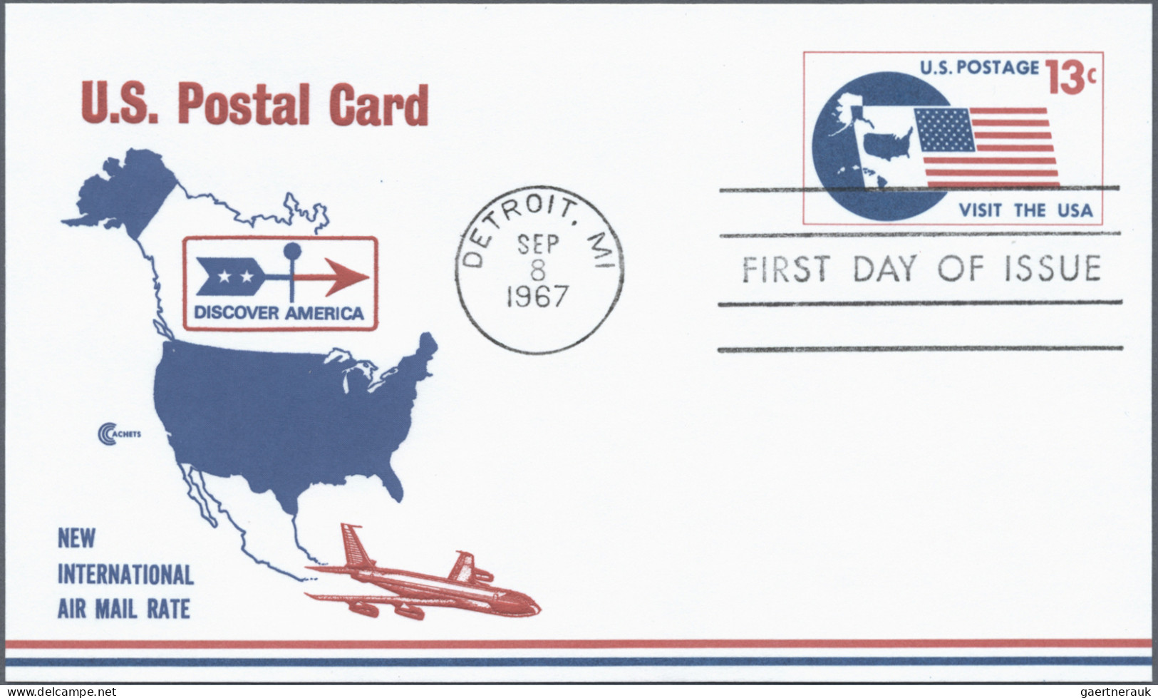 United States - Postal Stationary: 1963/1975, Postal Cards with IMPRINT (CACHET)