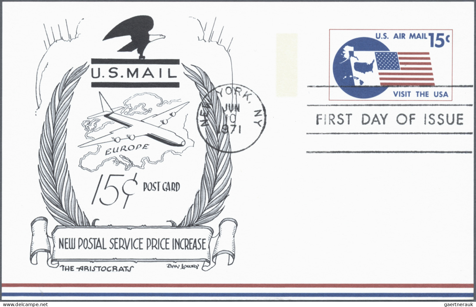 United States - Postal Stationary: 1963/1975, Postal Cards with IMPRINT (CACHET)