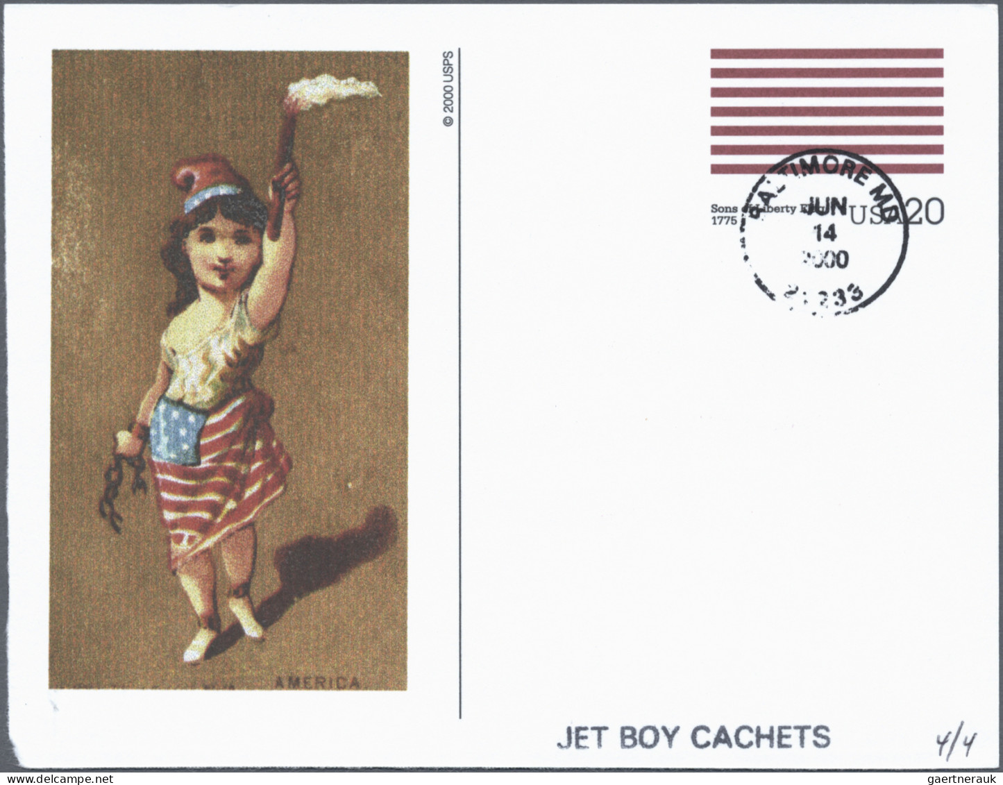 United States - Postal Stationary: 2000, Postal Cards with IMPRINT (CACHET), "St