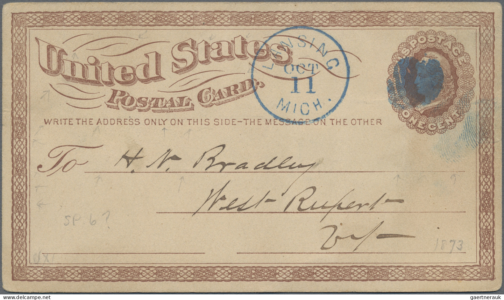 United States Of America - Post Marks: 1874/1881, Group Of 30 Selected Stationer - Marcofilia