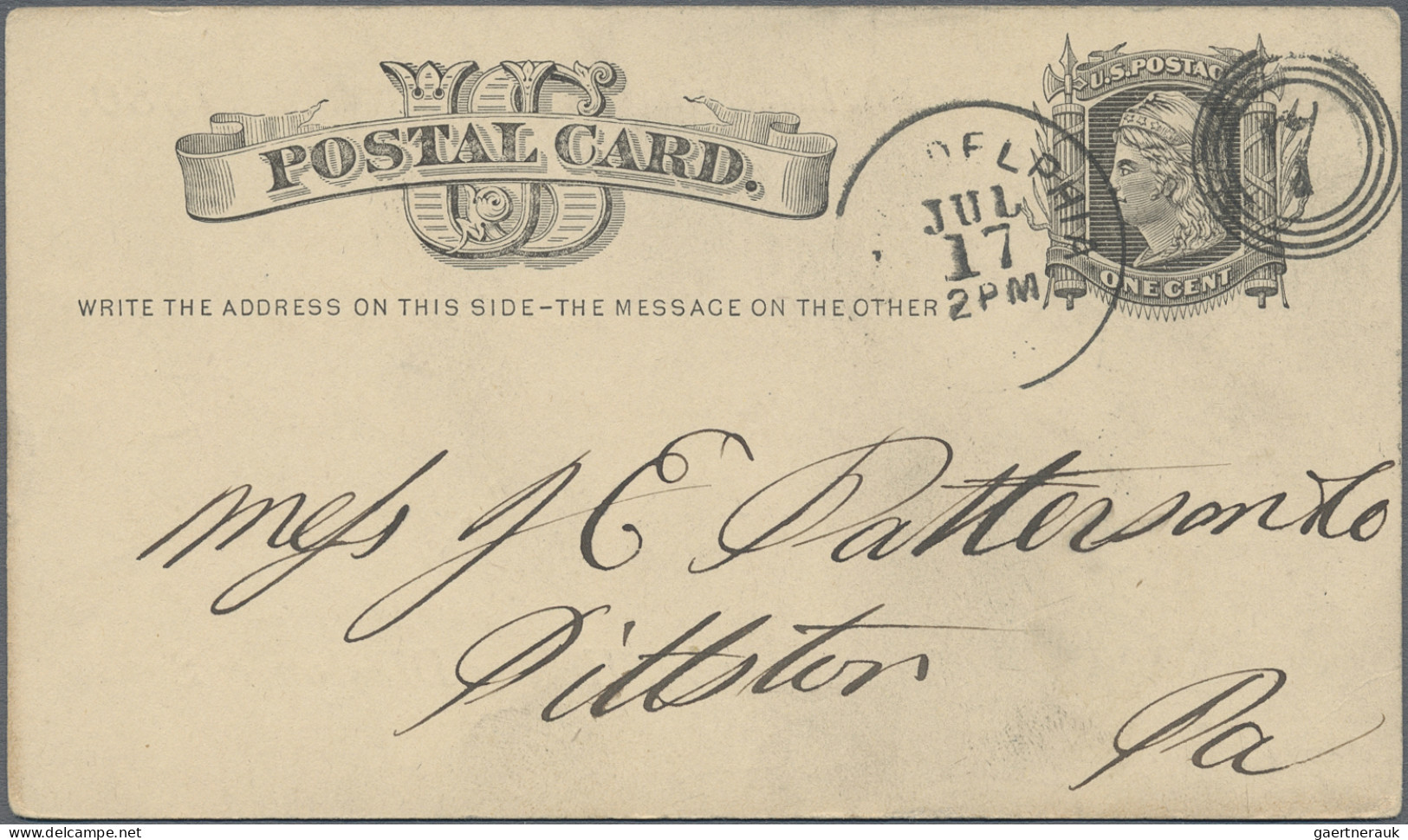 United States of America - post marks: 1880/1881, Duplex Numerals of Philadelphi