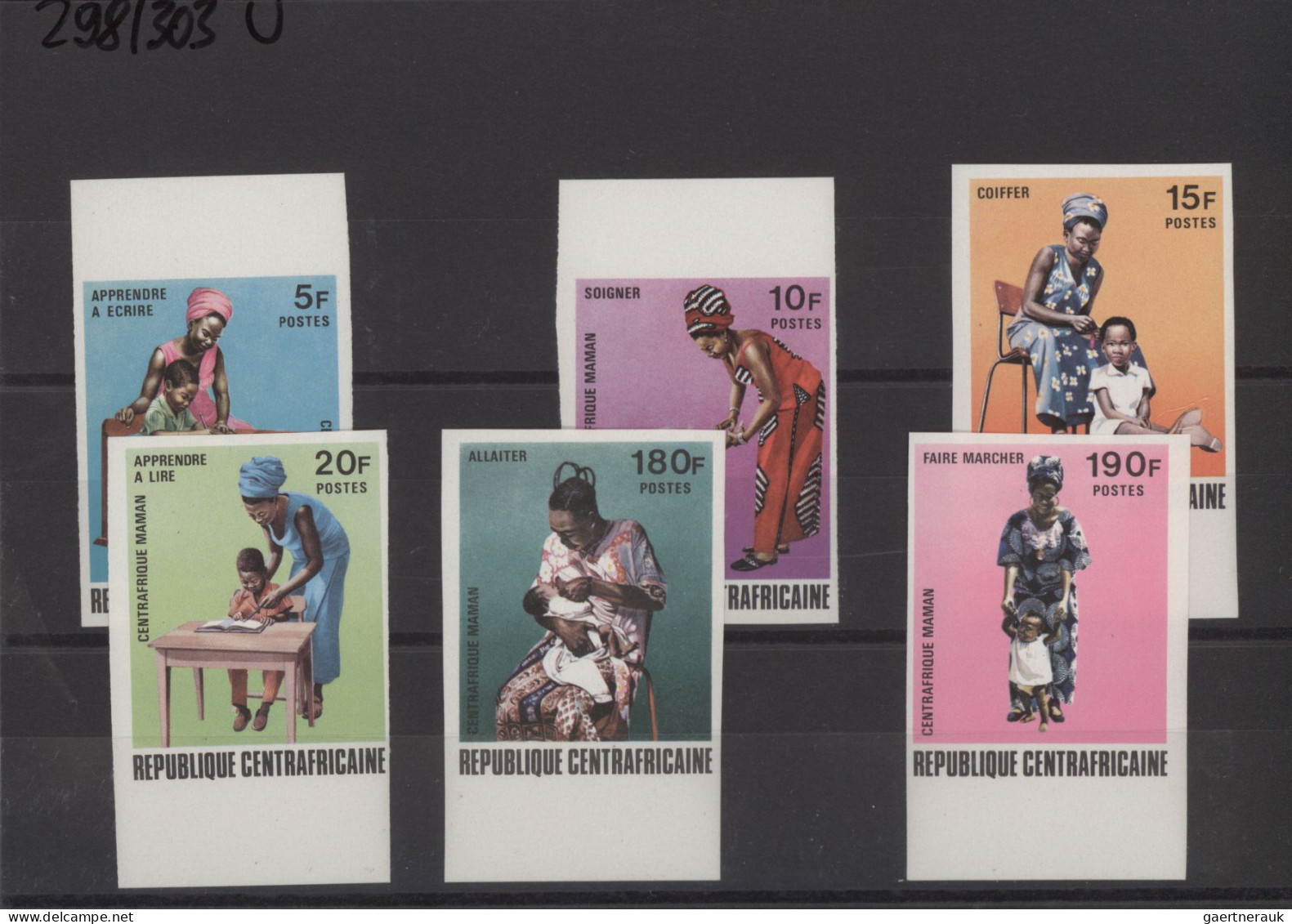 Central African Republic: 1959/1974, 110 Imperforate Issues MNH, From The First - Centrafricaine (République)