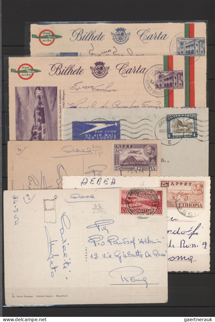 Oversea: 1880/1960, Assortment Of More Than 270 Covers And Stationaries, Mostly - Collections (en Albums)