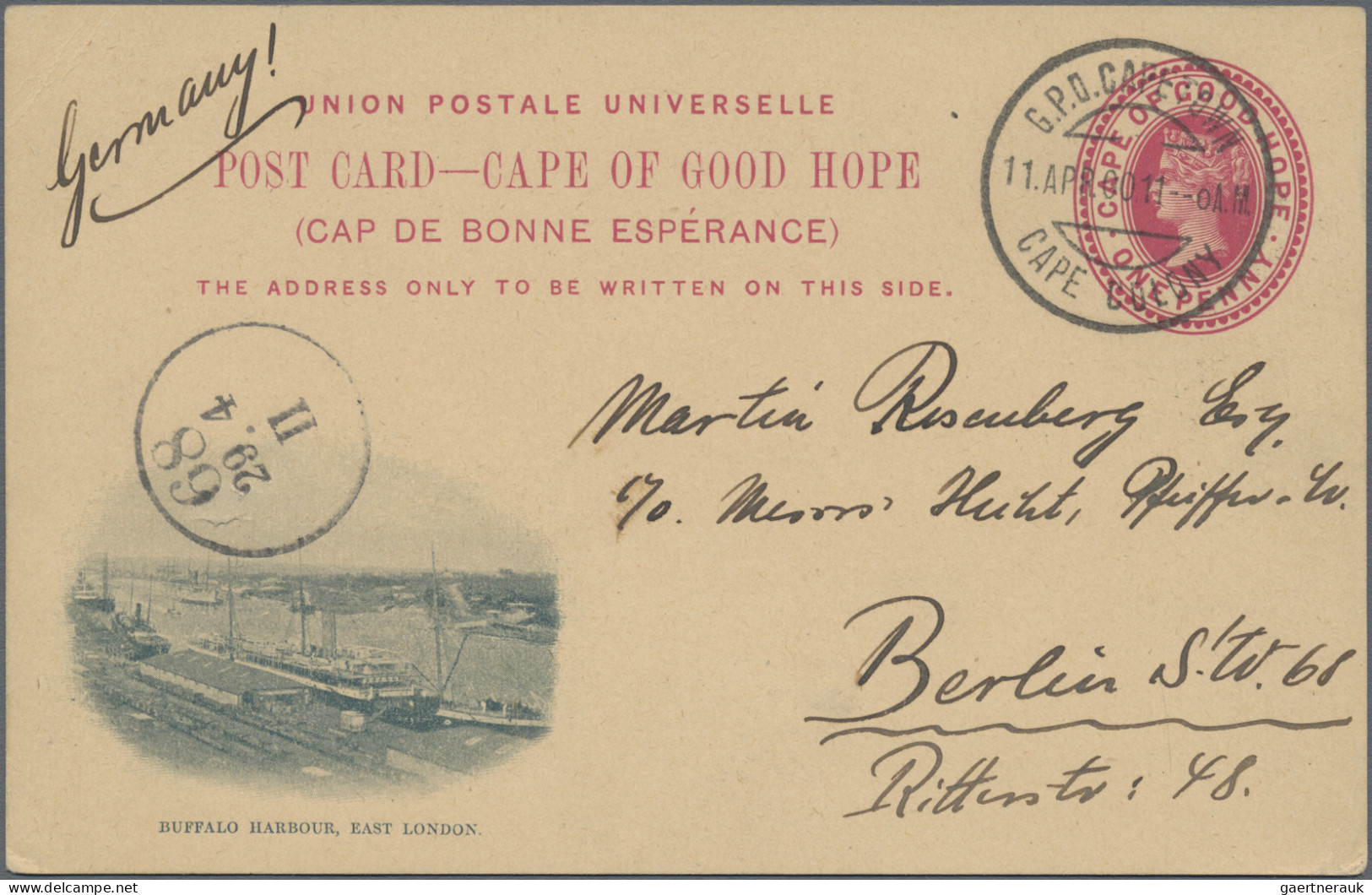 Africa: 1860-1960 (c.): More Than 50 Covers, Postcards And Postal Stationery Ite - Autres - Afrique