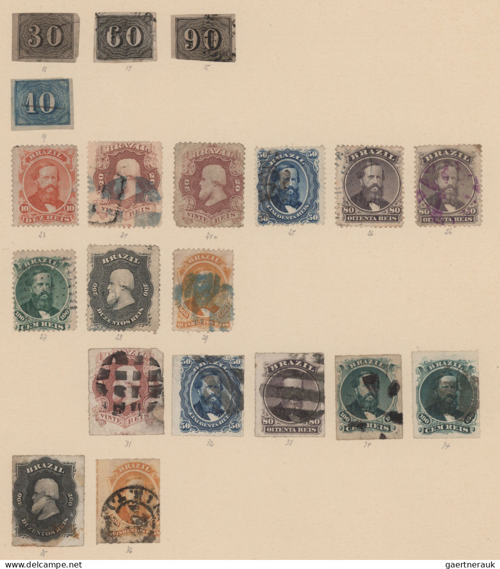 Americas: 1845/1950 (ca.), Used And Unused Collection On Leaves (plus Some USA O - Autres - Amérique