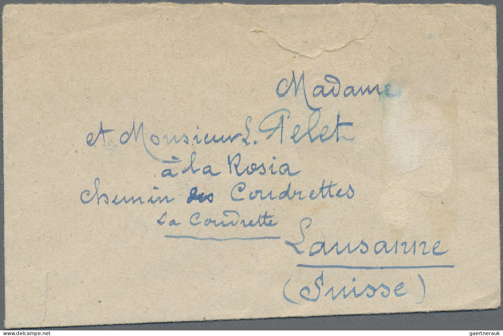 French Colonies: 1918/1938, French Africa, Lot Of Six Covers/cards, E.g. Moyen C - Autres & Non Classés