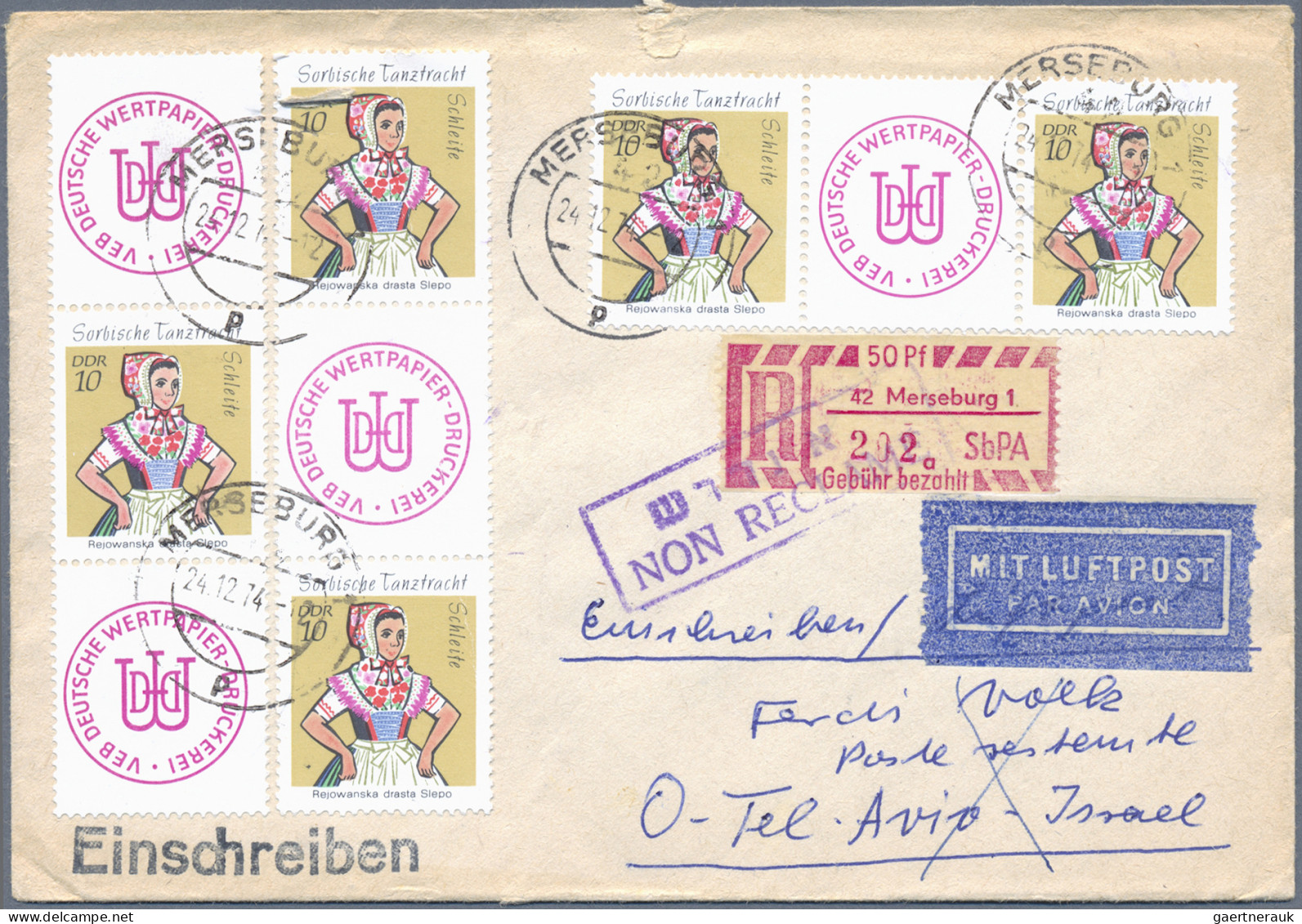 Air Mail - Germany: 1912/1987, inhaltsreiche Partie von ca. 210 Briefen und Kart