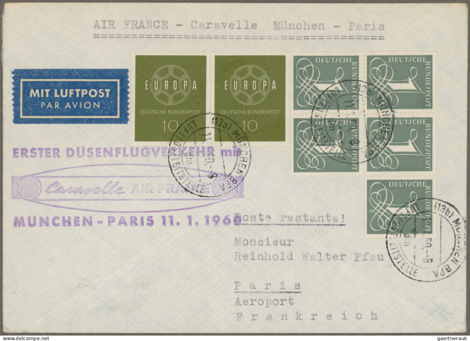 Air Mail: 1932/1969, Assortment Of Apprx. 63 Covers/cards, E.g. 1932 Soviet Unio - Other & Unclassified