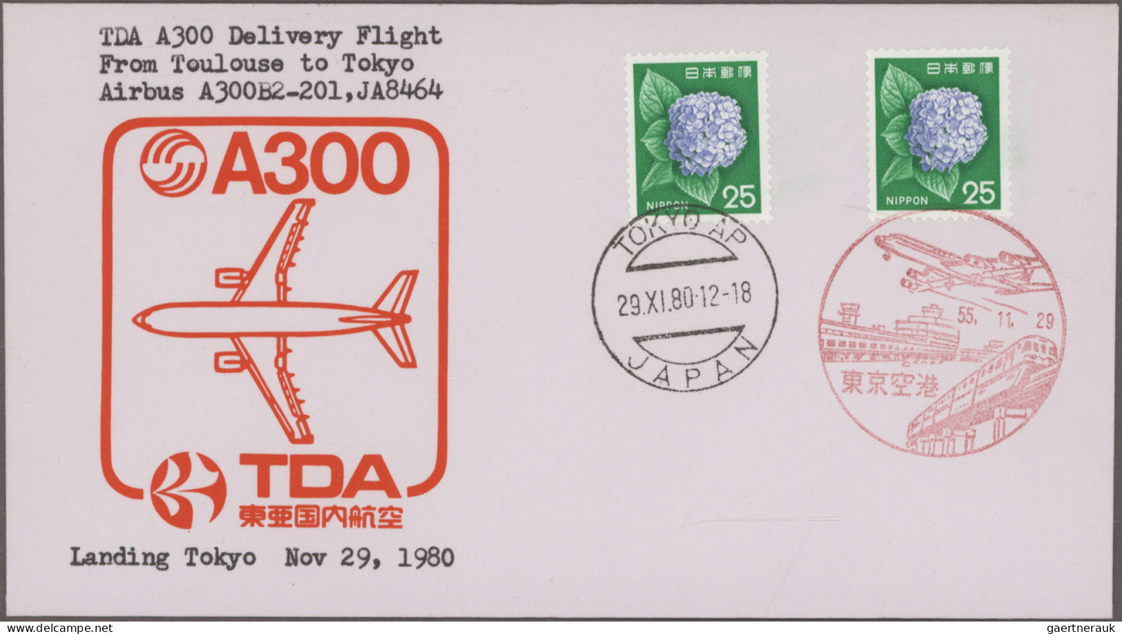 Air Mail: 1962/1987, Album With Approx. 70 Flight Documents Of TDA / TOA AIRWAYS - Autres & Non Classés