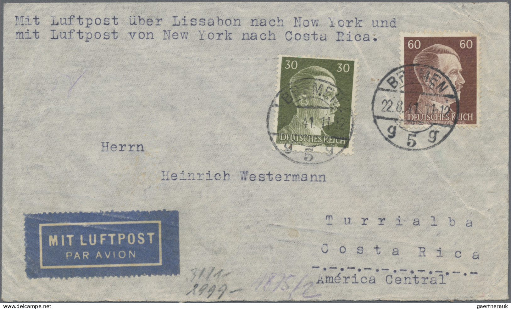 Zeppelin Mail - Germany: 1908/44 (ca.), reichhaltiger Bestand von ca. 84 Zeppeli