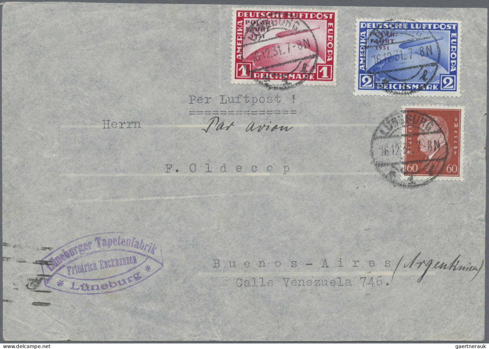 Zeppelin Mail - Germany: 1908/44 (ca.), reichhaltiger Bestand von ca. 84 Zeppeli