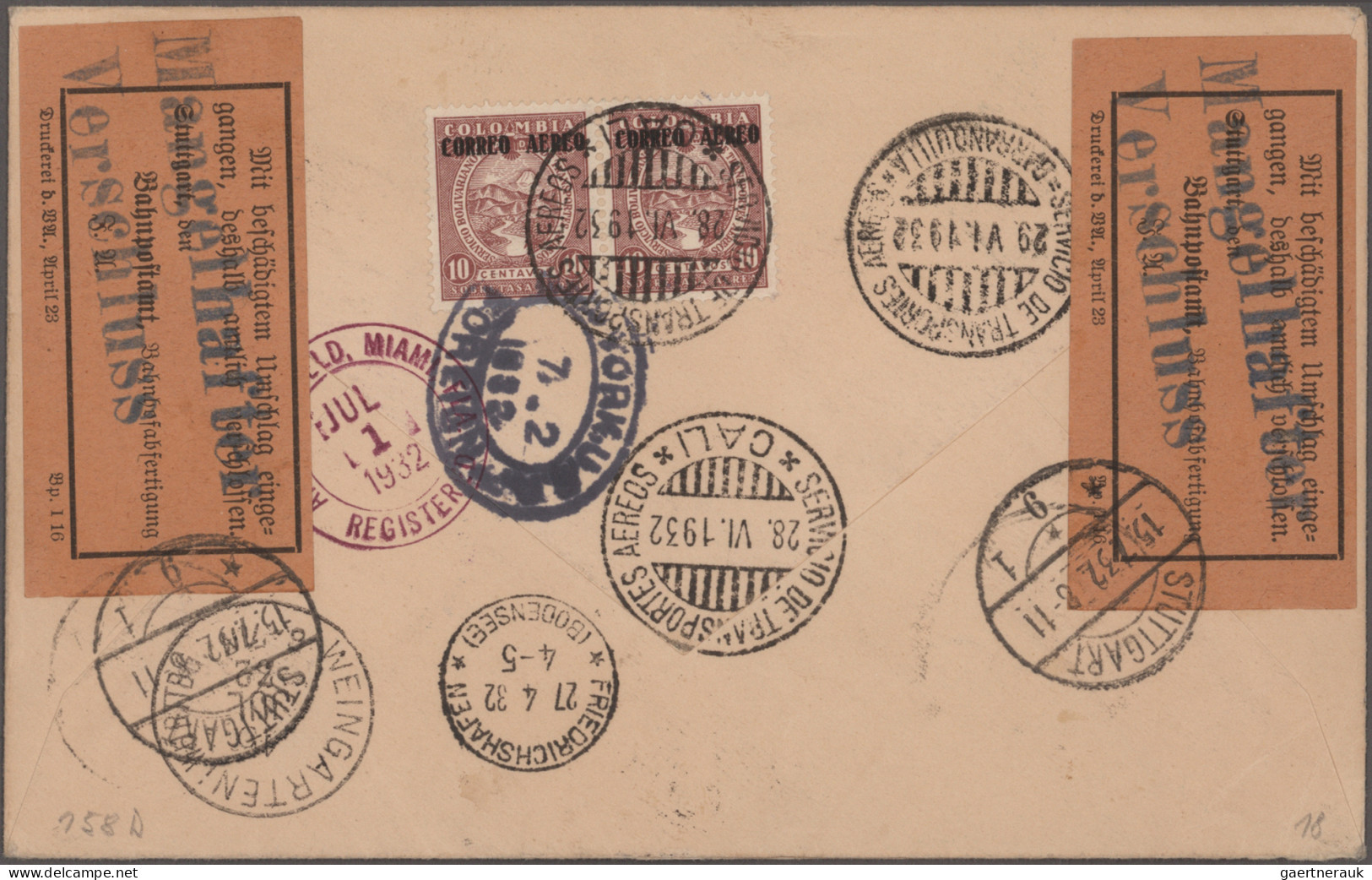 Zeppelin Mail - Germany: 1911/1936, Sammlung Mit Rund 320 Briefen, Karten Und Be - Luchtpost & Zeppelin