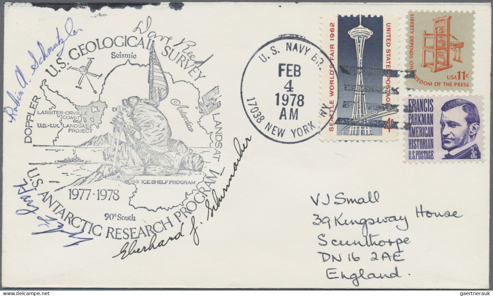 Thematics: Antarctic: 1965/1998 (ca.), U.S. ANTARCTIC RESEARCH, Collection Of Ap - Autres