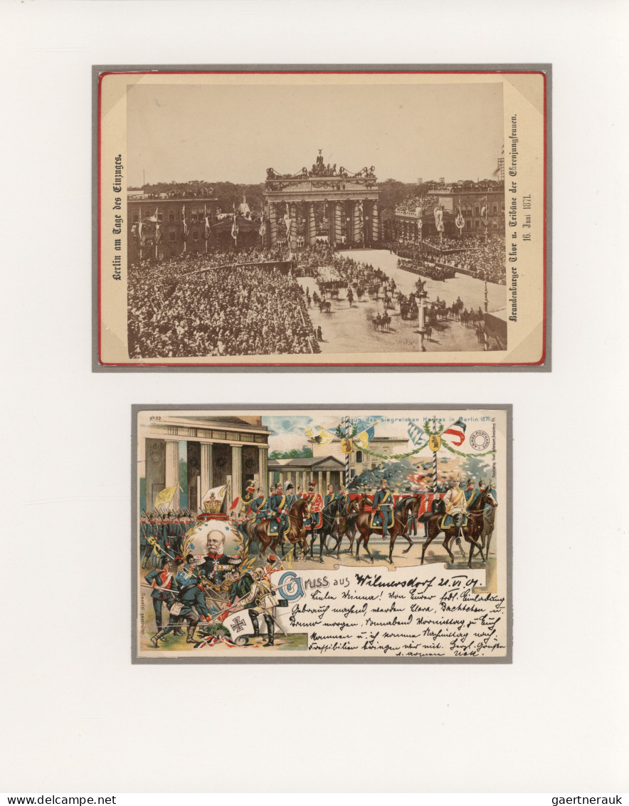 Thematics: buildings-Brandenburg Gate: 1860/1975, umfassende Thematik-Sammlung i